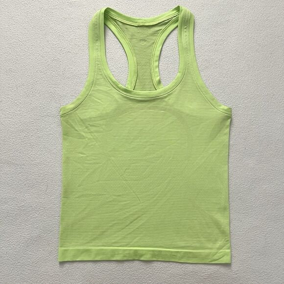 Lululemon Women Swiftly Tech Racerback Tank Top 2.0 Race Length Neo Mint Lime 2 - Picture 1 of 6